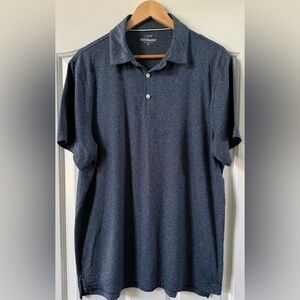 EUC⚡️J.Crew Performance Polo Shirt Men’s XL Blue Stretch Golf Casual